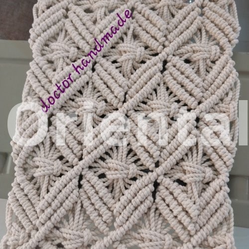 Macrame dining tablecloth