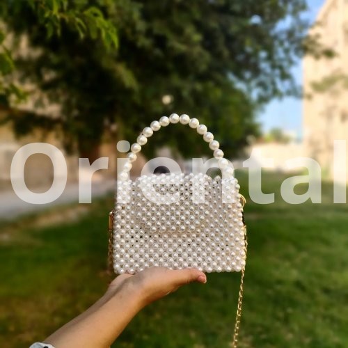 Pearl handbag and crossbody bag