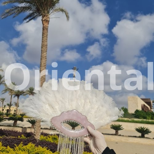 Resin Feather fan for brides