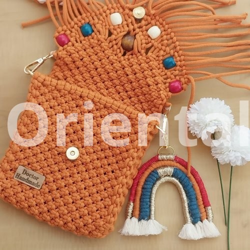 Macrame cross bag for kids