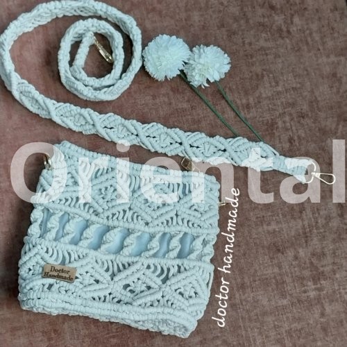 Macrame cross bag