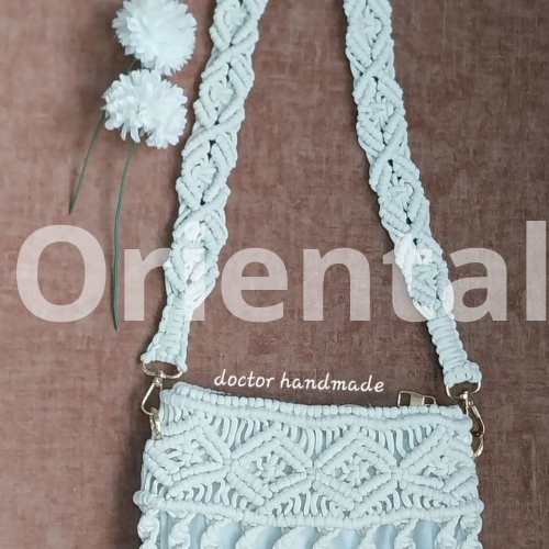 Macrame cross bag