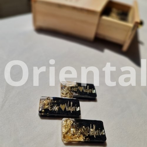 resin domino box with name