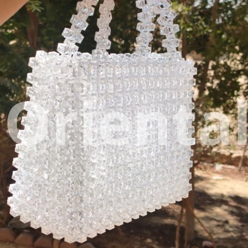 White crystal handbag