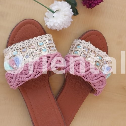 Macrame slipper