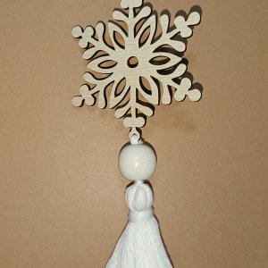 معلقة لشجرة الكريسماس علي شكل نجمة الثلج
