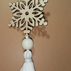 معلقة لشجرة الكريسماس علي شكل نجمة الثلج