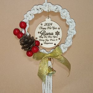 Macrame Christmas hanging