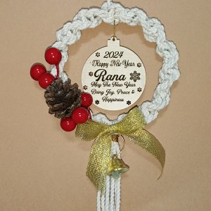 Macrame Christmas hanging