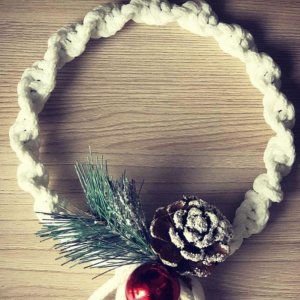 Macrame Christmas hanging