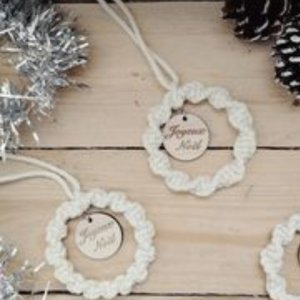 Macrame Christmas hanging